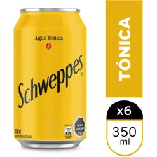  Agua Tónica Schweppes Lata 350 Cc - Pack 6 Unid