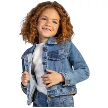 Jaqueta Jeans Infantil Feminina Moda Menina Brandili