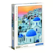 Santorini Costa Grecia Rompecabezas 1000 Pz Clementoni