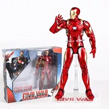 Boneco Homem De Ferro Mk46 Vingadores 17cm + Brinde!