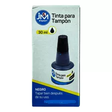 Tinta Para Tampon Negro 30ml Jm Import