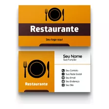 1000 Cartão De Visita Para Restaurante Personalizado