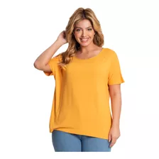 Blusa Feminina Plus Size Secret Glam Amarelo