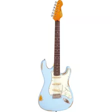 Guitarra Eléctrica Stratocaster Vintage V6 Relic Laguna Blue