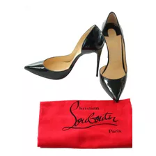 Zapato Christian Louboutin Iriza 100 Patent Black Nuevo