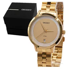 Relógio Orient Feminino Dourado Aço Original Garantia Barato