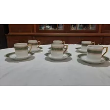 Juego De Cafe En Porcelana Bavaria Tazas Con Sus Platos