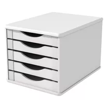 Caixa Arquivo Gavet Mdf Branco 5 Gavetas Brancas 3306 Souza