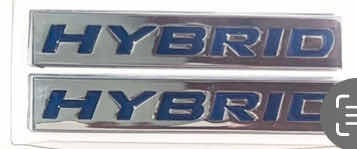 2 Emblemas Laterales Hybrid 5.9cm Foto 3