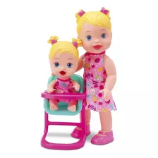 Bonecas Mamãe E Bebe Hora Da Papinha - Divertoys