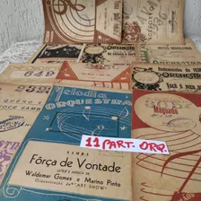 Onze Partituras Originais Antigas Pequena Orquestra Brasil