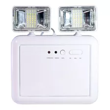 Luminária De Emergência Mocelin 2200 Lumens Led Com Bateria Recarregável 9.6 W 127v/220v Branca