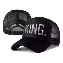 Boné King Aba Curva Trucker Telinha Bordado Original Cores