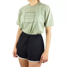 Camiseta Estilo Tumblr Alternativa Feel Good Verde Claro Top