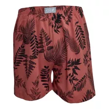 Short Samba Canção Grande Tamanho Gg Kit C 2 Peças Estampada