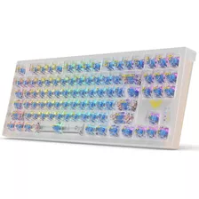 Teclado Mecánico Inalámbrico, Teclado Mecánico Rgb 3 En 1 In