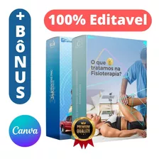 Pack Canva Fisioterapia 100% Editável 240 Artes + Bonus