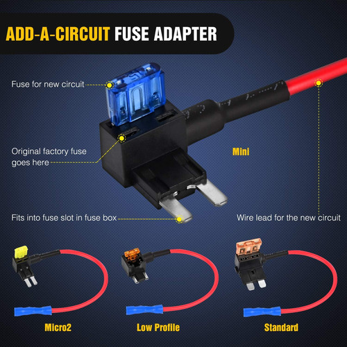 12 Grifos De Fusible De 12 V Para Coche, Mini Micro2 Estnda Foto 2