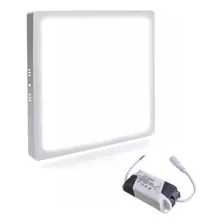 Kit 5 Luminaria Painel Plafon Sobrepor Quadrada 18w 22x22