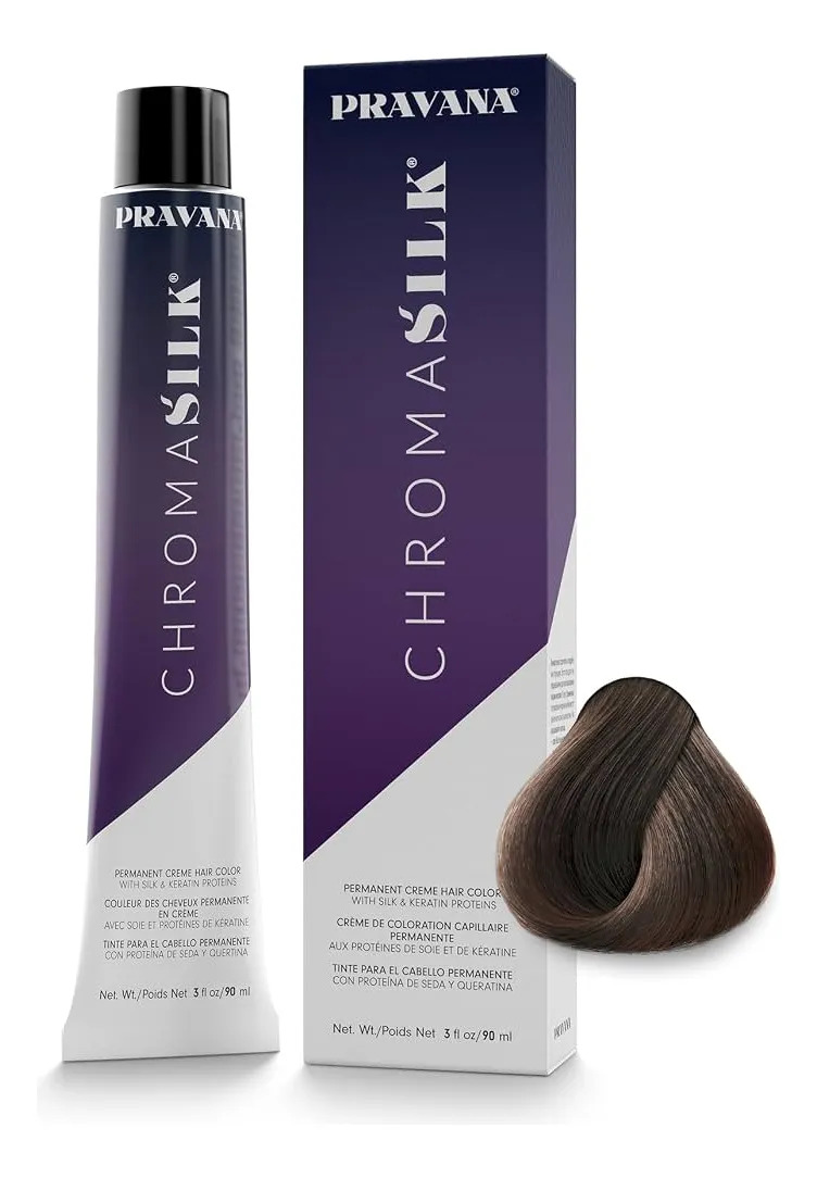 Tinta Pravana Chromasilk 90 Ml 6.1 Rubio Oscuro Cenizo