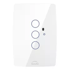 Interruptor Touch 3 Botões Ir Diamond Branco