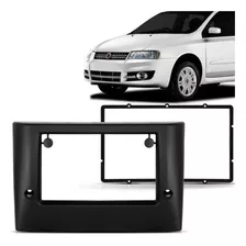 Moldura Painel Fiat Stilo 2 Din Preta + Mold Intermediaria