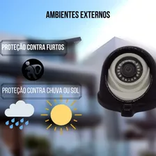 Protetor Antifurto De Camera Dome Metal Acoplado Cor Preto