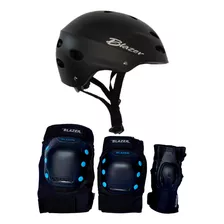 Kit Casco+protecciones Profesionales Blazer 7 Piezas+envío