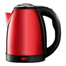 Chaleira Elétrica Inox Elgin 1,8l 42cha1r02000 Vermelho 220v