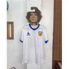 Camiseta Argentina 1982 - 1986 Blanca Maradona Le Coq Retro