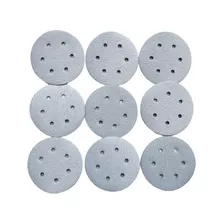 Kit 10 Discos Lixa Pluma Branco 150mm 6 Furos Grao Diverso