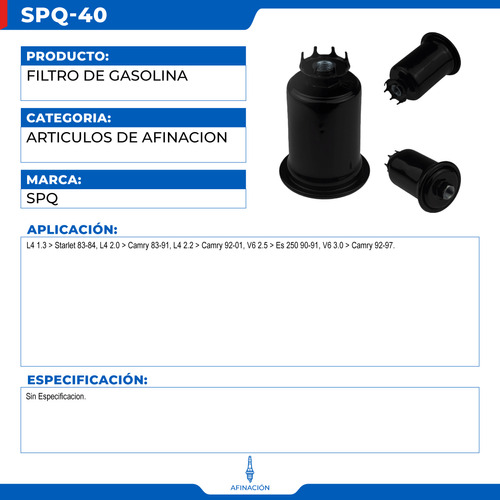 Filtro De Gasolina Lexus Es 250 1990-1991 V6 2.5 Foto 5