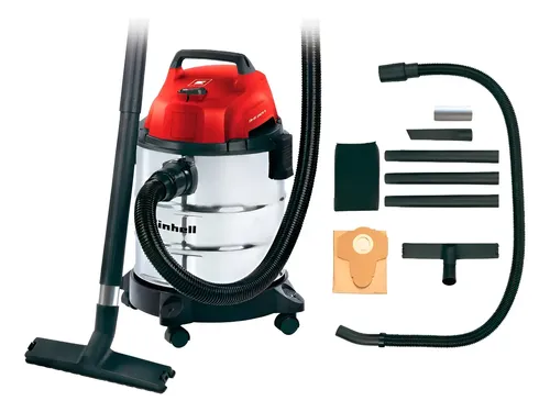Aspiradora Einhell Agua Polvo Tc-vc 1820 S 20 Litros 1250w   Rojo/plata