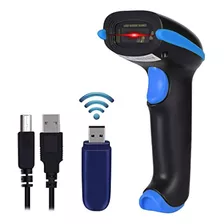 Wonenice Barcode Scanner Inalámbrico 2 En 1 (2.4ghz Inalámbr