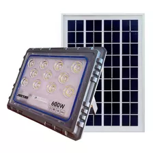 Refletor Led Externo 600w Solar Controle Original Fotocélula