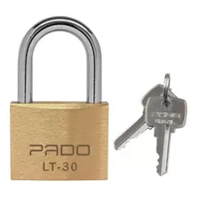 Cadeado De Latão Pado Lt - 30mm 2 Chaves Não Enferruja