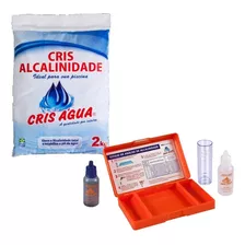 Kit Elevador De Alcalinidade 2kg + Estojo Teste Alcalinidade