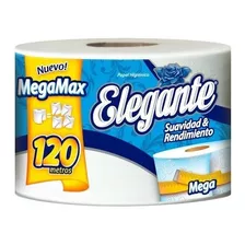 Maxi Rollo Papel Higiénico Elegante Megamax Simple X 120 Mts