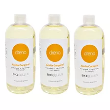 3 Aceite Para Masajes Dreno Circulatorio - Biobellus 250ml