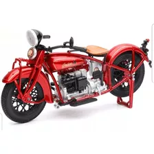 Moto Indian 4 De 1930 De 17 Cm. Metal Y Pvc Nueva C/caja.