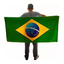 Toalha De Banho Buettner Bandeira Do Brasil Veludo 