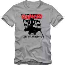 Rancid Camiseta Tradicional T-shirt Algodão 30.1 Silk