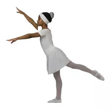 Kit Uniforme Roupa De Ballet Branco Completo 7 Peças