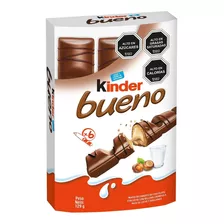 Chocolate Kinder Bueno 6 Unid 129g