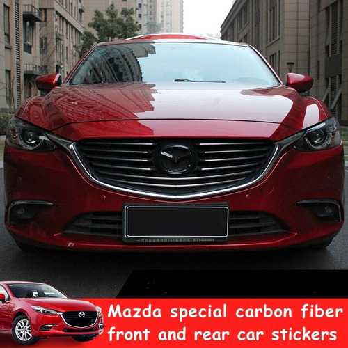 Emblema Parrilla Frontal F.carbono Mazda 3 / Cx-30 2019-2022 Foto 3