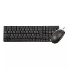 Kit Alámbrico Teraware Teclado Y Mouse, Membrana, Usb, Negro