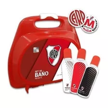 Set Baño Infantil River Plate Oficial Lunchera + Stickers