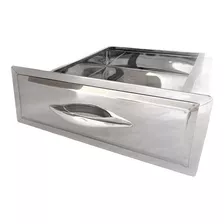 Gaveta De Cinzas Inox Com Moldura Instalar Na Churrasqueira