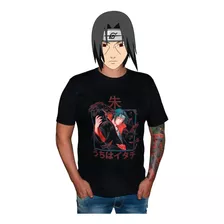 Camisa Itachi Naruto Shippuden Camiseta 100% Algodão Premium