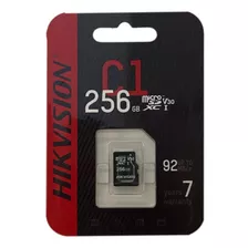 Cartão Memória Hikvision 256gb Microsd C1 Series